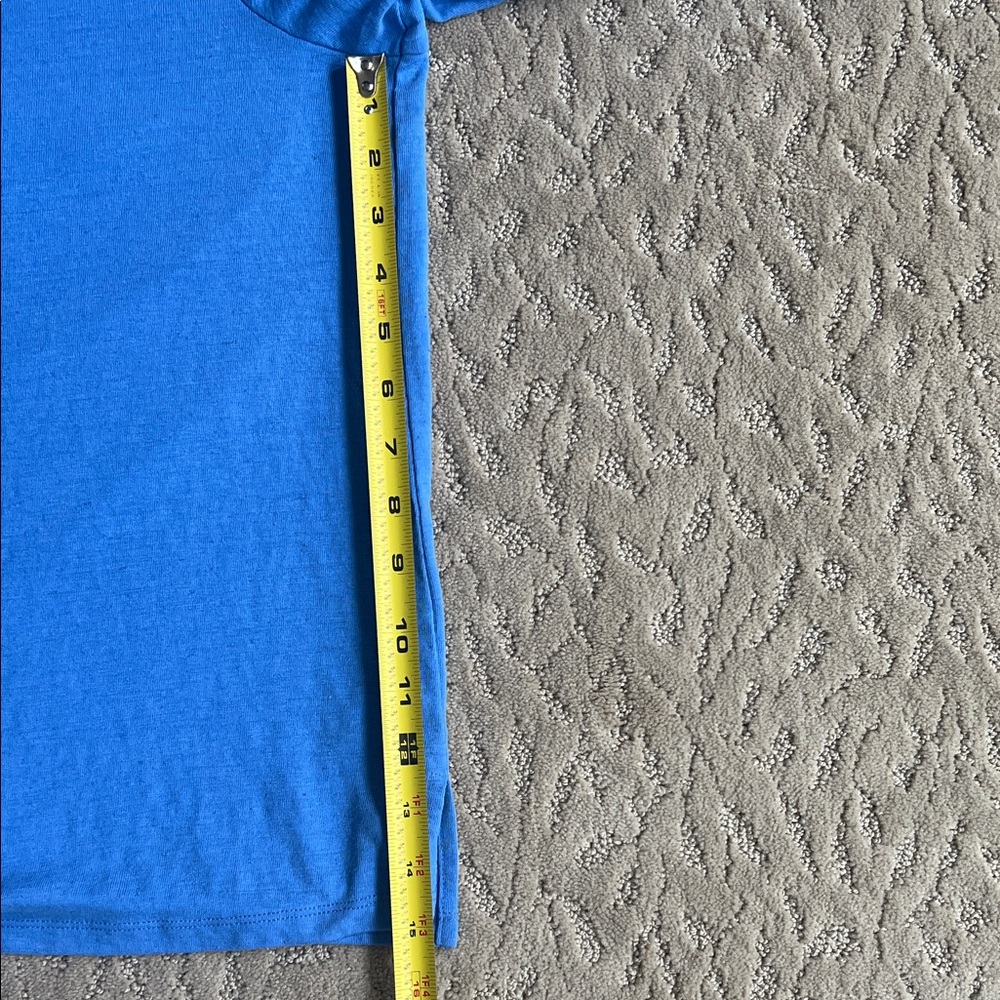 Talbots Blue Linen Blend Cardigan Lightweight Open Front Layer Classic Coastal - Picture 10 of 10